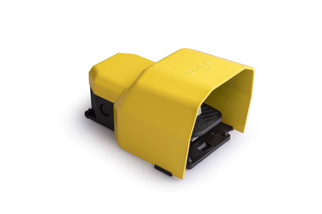 PDK Series Metal Protection 1CO with Potentiometer Single Yellow Plastic Foot Switch